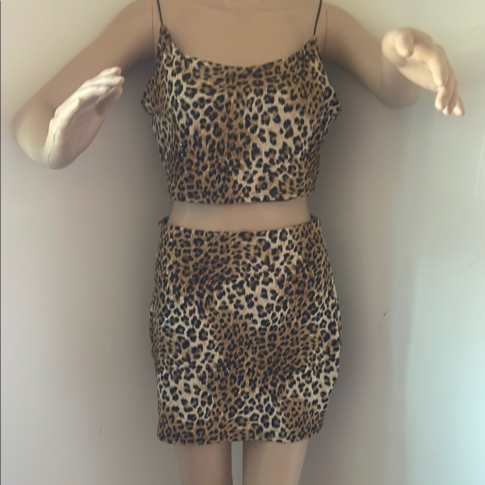 Leopard Print Skirt